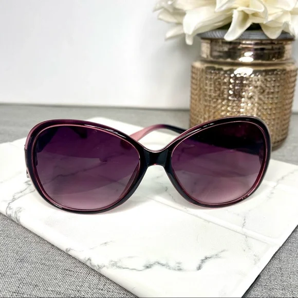 Purple Oversized Ombre Sunglasses Polarized New w Case - Picture 5 of 9
